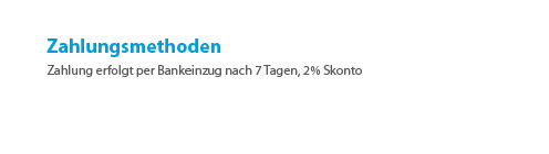 Zahlungsmethoden